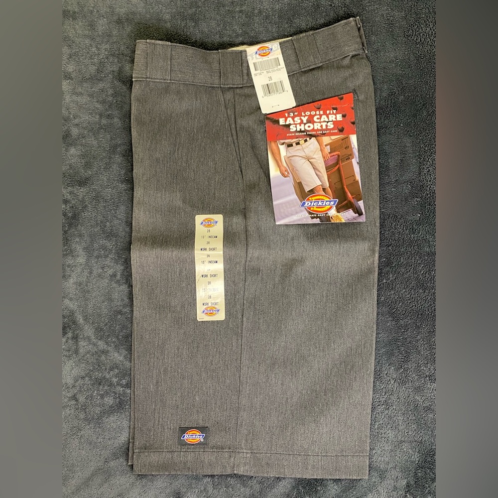 🩶🌟 RARE COLOR 🌟🩶 Dickies 13" Loose Fit Easy Care Work Shorts - Heather Gray